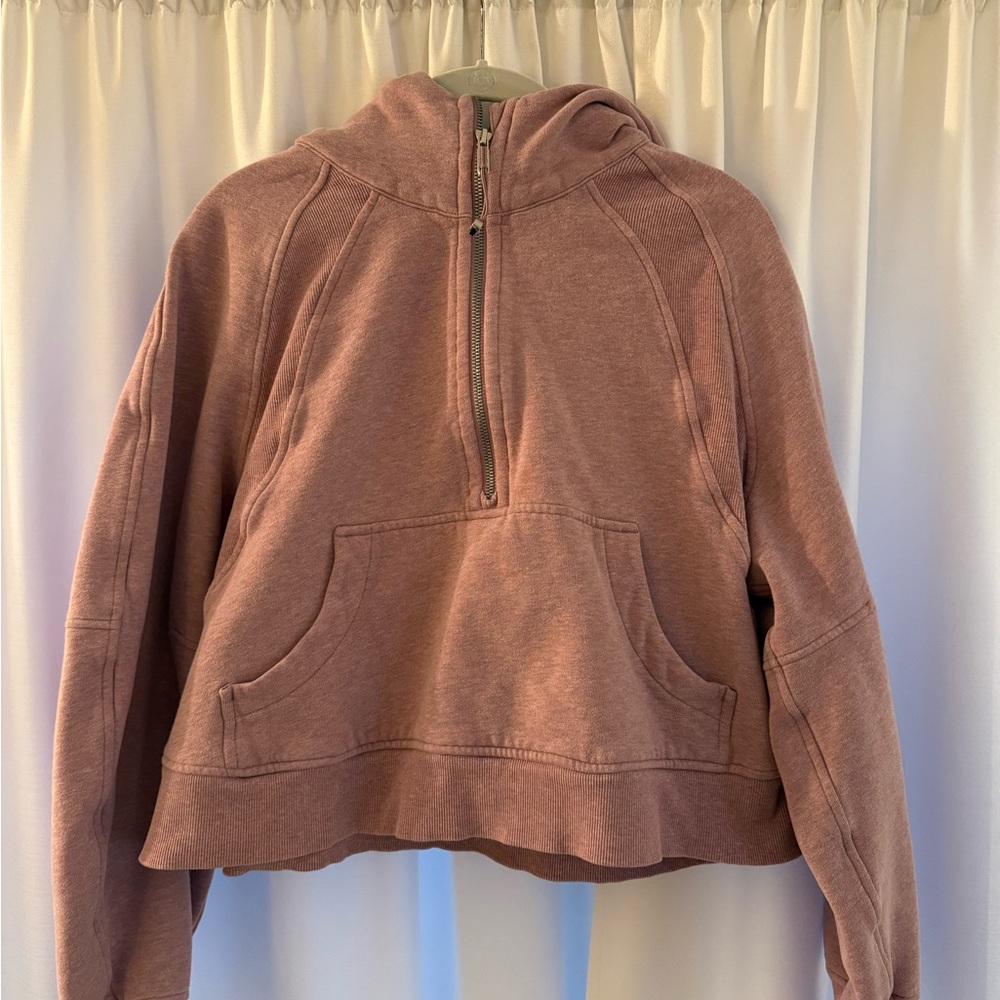 lululemon athletica Half-Zip Hoodie Sweater - Mauve Pink